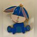 Disney Accessories | Disney Eeyore Cuties Vintage Bobble Pin - Winnie The Pooh | Color: Blue/White | Size: Os