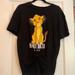 Disney Tops | Disney Lion King Black Tie Bottom Tshirt Size Xl | Color: Black | Size: Xlj