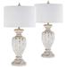 Forty West Jocelyn Distressed White Table Lamps Set of 2