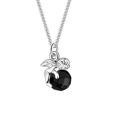 Elli - Engel Onyx 925 Sterling Silber Ketten 1 ct Damen