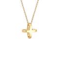 Elli - Kreuz Cross Symbol 3D 925 Sterling Silber Ketten Damen