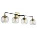 Quorum International Clarion 35 Inch 4 Light Bath Vanity Light - 572-4-6980