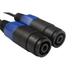 Blackmore Pro Audio 3 ft. 16 Gauge Premium Speaker Cable with Dual Female Plastic Molded Speakon Connections