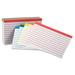 TOPS Brands 4753 3 x 5 in. Oxford Index Color Coded Card Rule - Assorted Colors