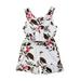 ZIYIXIN Summer Toddler Baby Kids Girls Floral Romper Bodysuit Jumpsuit Outfits Clothes White 3-4 Years