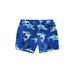 ZIYIXIN Baby Boys Swim Trunks Toddler Little Boys Shark Dinosaur Printed Bathing Suit Beachwear Swim Shorts Blue 4-5 Years