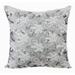 Grey Throw Pillow Cover 18x18 inch (45x45 cm) Cushion Cover Silk Square Pillow case Crochet Net Fabric Sparkly Sequins Pillow Cover Floral Throw Victorian - Diamond Girl