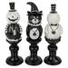 Set of 3 Halloween Candlestick Decorations 8.25