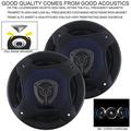 Pair 6.5 Inch 500W HiFi Coaxial Speaker Door Auto Audio Music Stereo Full Range