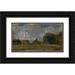 John Constable 18x12 Black Ornate Wood Framed Double Matted Museum Art Print Titled - Golding Constable s House East Bergholt; the Artist s Birthplace (1809)