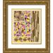 Baxter Mill Archive 12x14 Gold Ornate Wood Framed with Double Matting Museum Art Print Titled - Art Deco Designs I