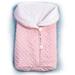 The Ashton-Drake Galleries Reversible Pink Fleece Bunting Baby Doll Accessory with Buttons