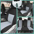 FH Group Custom Fit Neoprene Car Seat Cover for 2011-2020 Toyota Sienna Gray Full Set Seat Cover with Air Freshener