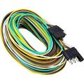 VINAUO Trailer Wire 50ft Trailer Wiring Trailer Wiring Harness Kit with 4 Flat Extension Connector Trailer Wire for Utility Boat