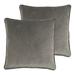 Sherry Kline Glendon Velvet Corded Edge pillow, zippered with Polyester Insert (Set of 2)