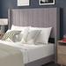 Upholstered Platform Bed with Wingback Headboard