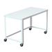 North Star 48"W Mobile Metal Desk for Home Office