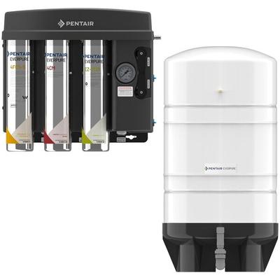 Everpure EV9975-62 EZ-RO 200/16G-BL Blended Reverse Osmosis System with White 16 Gallon Tank - 200 GPD