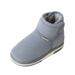 Jdefeg Toddler Snowboard Boots Childrens Shoes Winter Thick Furry Shoes Flat Heel Casual Home Cotton Slippers Casual Shoes 5T Boots Plush Grey 33