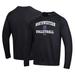 Men's Under Armour Black Northwestern Wildcats Volleyball All Day Arch Fleece Pullover Sweatshirt