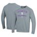 Men's Under Armour Gray Northwestern Wildcats Volleyball All Day Arch Fleece Pullover Sweatshirt