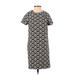 Zara Basic Casual Dress - Shift: Black Print Dresses - Women's Size X-Small