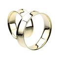 Supersize Gold Plated Double Flared Ear Gauge Tunnel Plug Earrings