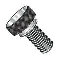 4-40X3/8 Knurled Thumb Screw with Washer Face Full Thread 18 8 Stainless Steel (Pack Qty 100) BC-0406TKW188