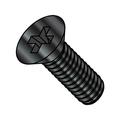 M2.5-0.45X10 Din 965 & ISO 7046 Metric Phillips Flat Machine Screw Full Thread Black Oxide & Oil (Pack Qty 3 000) BC-M2.510D965B