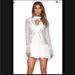 Free People Dresses | Free People Tell Tale White Lace Longsleeve Tunic Dress Top Sz Xs | Color: White | Size: Xs