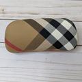 Burberry Accessories | Burberry Check Plaid Glasses/Sunglasses Case Hard Clamshell Case Made In Italy | Color: Red/Tan | Size: Os