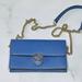Gucci Bags | Blue Gucci Gg Interlocking Pebbled Leather Wallet On Chain | Color: Blue | Size: Os