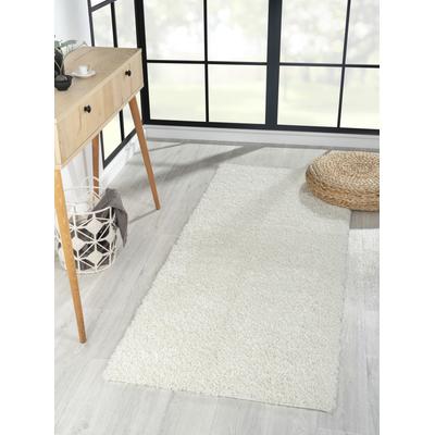 Hochflor-Läufer "My Shaggy", beige (creme), B:80cm H:37mm L:200cm, Polypropylen (PP), MYFLAIR MÖBEL & ACCESSOIRES, Teppiche, Shaggy, Uni Farben, leicht glänzend, Microfaser, extra flauschig Image