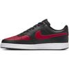 Sneaker NIKE SPORTSWEAR "COURT VISION LOW", Gr. 45,5, bunt (schwarz, university, rot, weiß), Leder, Synthetik, sportlich, Schuhe, Design auf den Spuren des Air Force 1