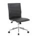 Boss Black Vinyl Armless Hospitality Chair - Boss Office Products B9534C-BK