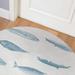 WHALES BLUE Doormat By Becky Bailey