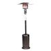 47000 BTU Stainless Steel Patio Garden Outdoor Standing Propane Heater with Wheels