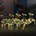 vidaXL Christmas Reindeers Decoration Christmas Lighting Display with LEDs - 80 LEDs