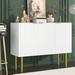Sideboard Cabinet with Gold Metal Legs & Handles