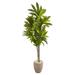 68" Dracaena Artificial Plant in Sand Colored Planter (Real Touch) - 68