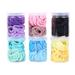 D-GROEE 50Pcs/Box High Elasticity Stretch Hair Ties Hair Bands Ponytail Holders Headband for Thick Heavy and Curly Hair