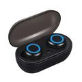 Anvazise TWS-03 Wireless Bluetooth-compatible 5.0 HiFi Stereo Sound In-Ear Sports Earphones Headset Black Blue