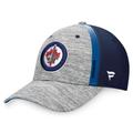 Men's Fanatics Branded Gray/Navy Winnipeg Jets Defender Flex Hat