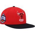 Men's Mitchell & Ness Red/Black Chicago Bulls Hardwood Classics Coast to Fitted Hat