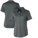 Women's Cutter & Buck Steel George Mason Patriots Vault Prospect Textured Stretch Polo