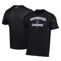 Men's Under Armour Black Northwestern Wildcats Lacrosse Arch Over Performance T-Shirt