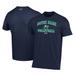 Men's Under Armour Navy Notre Dame Fighting Irish Volleyball Arch Over Performance T-Shirt