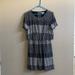 Madewell Dresses | Madewell Short Sleeve Dress 10 | Color: Blue/Silver | Size: 10