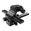 Premium Dual Axis 4-Way Macro Focusing Rail Slider with Arca-type Quick Release Plate