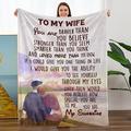 TURMTF Mothers Day for Wife Gifts, Wedding Anniversary Romantic Gifts for Her, Birthday Gifts for Wife from Husband, Wife Blanket 140x180CM